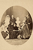 Queen Victoria and her family, 1863