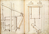 Lifting mechanisms, 15th century
