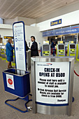 Airport check-in area