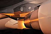 Airbus A330-200F engine exhaust