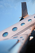 Gulfstream 450 private jet, close-up
