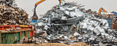 Scrap metal recycling centre, Texas, USA