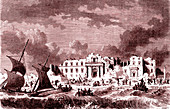 1783 Messina earthquake, Sicily, 19th C illustration