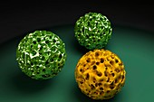 Porous nanoparticles, illustration