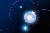 SWIFT J195509+261406 magnetar, illustration