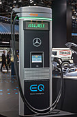 Electric car charging station display