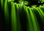 Green fractal, illustration