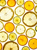 Citrus fruit halves