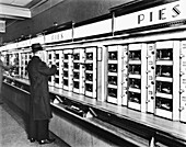 Automat food vending machine, 1936
