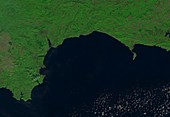 Jurassic Coast, satellite image