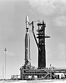 Ranger 5 spacecraft launch preparations, 1962