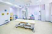 Hospital room with x-ray machine