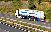 Fuel tanker on highway