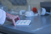 Chemist working in laboratory