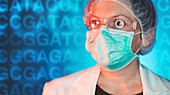 Geneticist, conceptual image