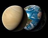 Earth compared to Venus