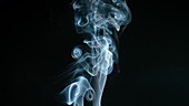 Cigarette smoke, slow motion
