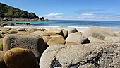 Granite boulders on a beach