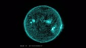Solar flare, SDO footage