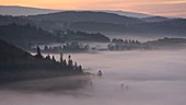 Valley mist over Lake Windermere