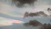Iridescent cloud colours