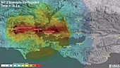 Hayward-Rodgers Creek earthquake, ground shaking simulation