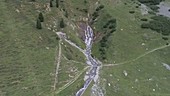 Waterfall in Albula Pass, Switzerland