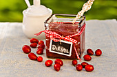 Dirndl jam (cornelian cherry jam)