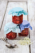 Strawberry and elderflower jam