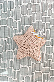 A crocheted star