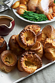 Pile of yorkshire puddings