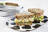 A chicken salad sandwich to take away (low carb)