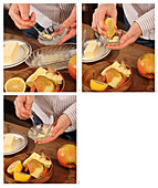 Natürliche Lippenpflege aus Apfel, Butter und Zitronensaft zubereiten