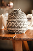Knitted tea cosy