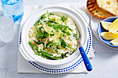 Green Bean Risotto with Mint