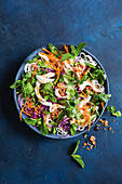Slow-cooker shredded chicken salad