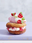 Raspberry Cheesecake Doughnuts