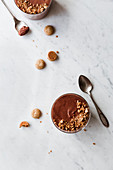 Chocolate mousse with amaretti