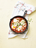 Shakshuka with peppers and feta cheese (no carb)