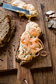 Obazda (Bavarian cheese spread) on country bread