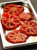 Oven-baked beefsteak tomatoes
