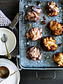 Quince and apple fritters