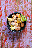 Jackfruit kernels in a small bowl