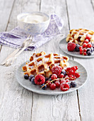 cheesecake waffles with vanilla (low carb)