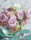 Bouquet of ranunculus and roses