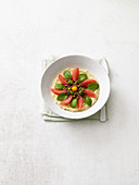 Sunshine bowl with grapefruit and mint