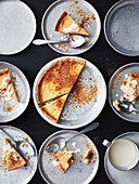 Homey buttermilk pie with cinammon praline