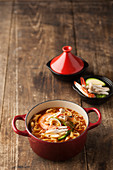 Ramen noodle soup with crab (Korea)