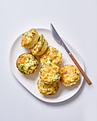 Chicken and cheese egg 'muffins'