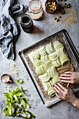 Preparation and cooking of a Maple Buckwheat Apple Galette with Walnut Frangipane